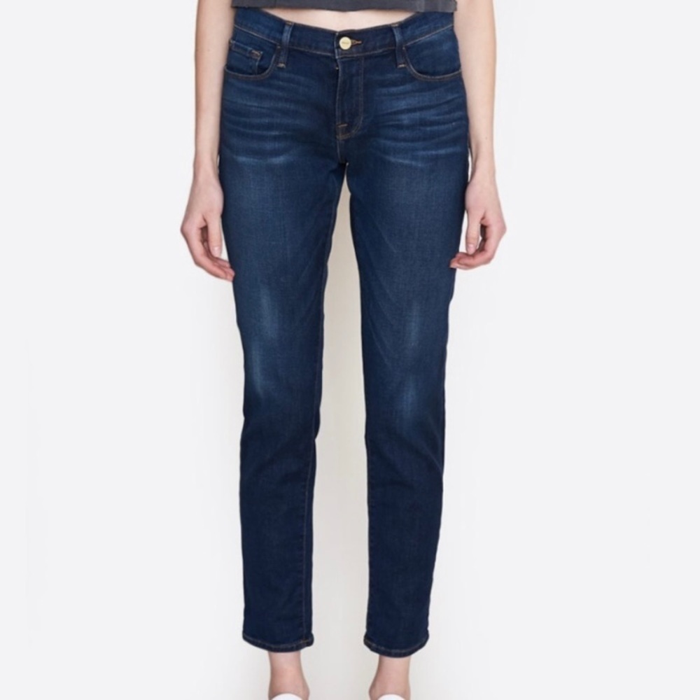 Frame Le Garçon Boyfriend Jean in West Drive - Picture 8 of 8